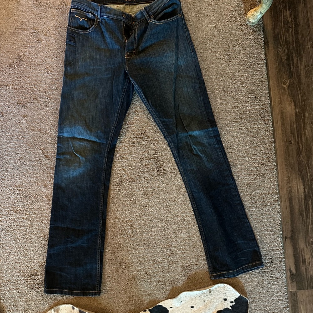 Kimes Ranch Dark Blue Bootcut Jeans